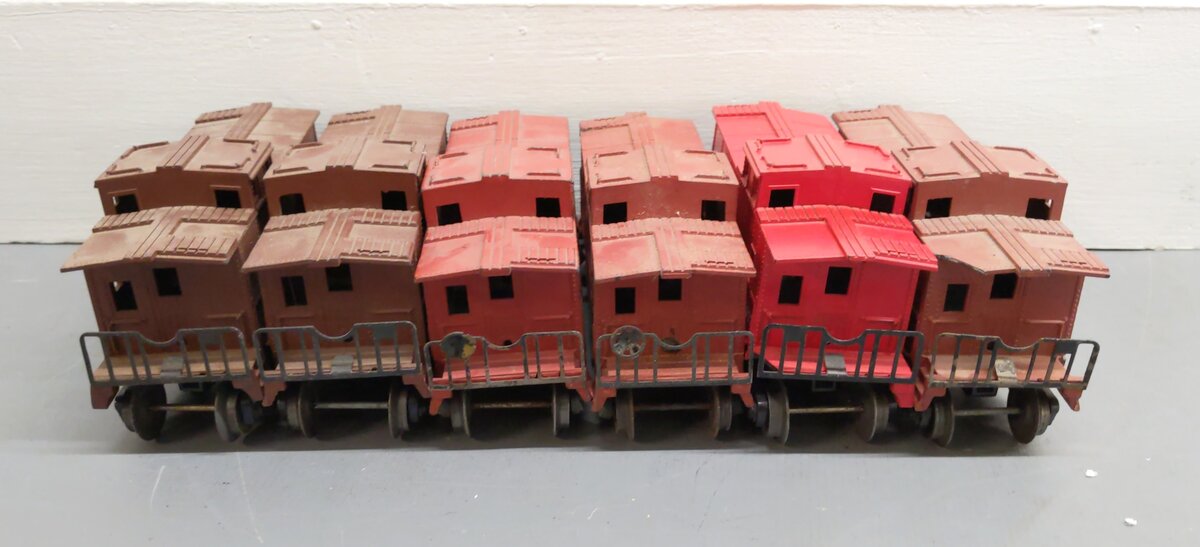 Lionel Vintage O Gauge Caboose Cars: 6017, 6257 [6] VG