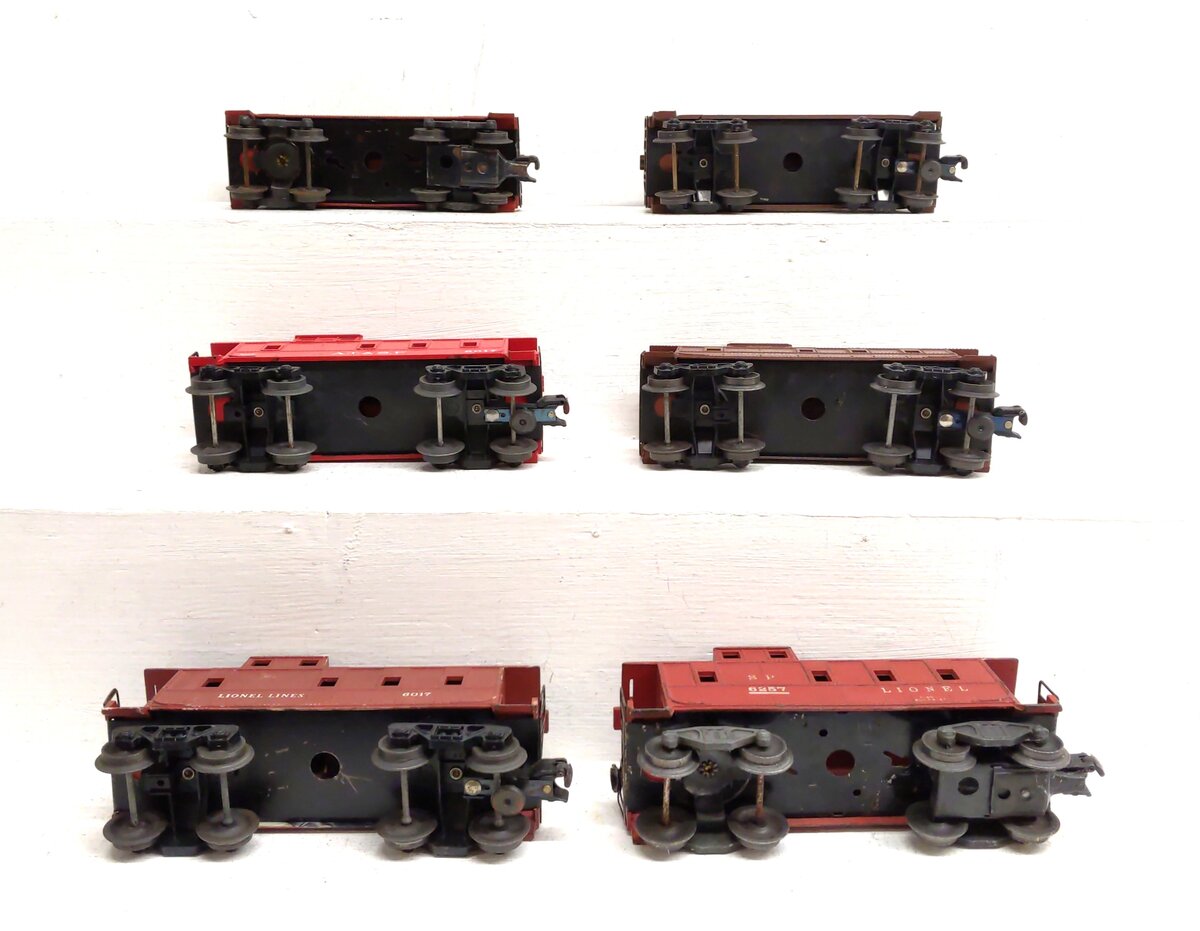 Lionel Vintage O Gauge Caboose Cars: 6017, 6257 [6] VG