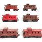 Lionel Vintage O Gauge Caboose Cars: 6017, 6257 [6] VG