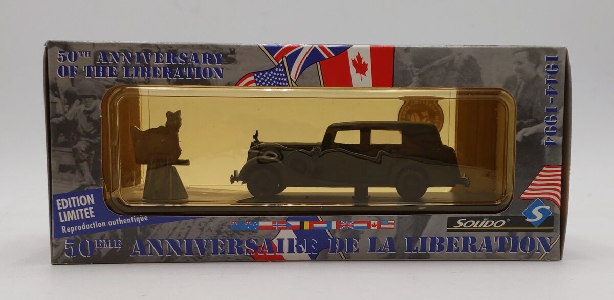 Solido 50th Anniv. Liberation of France Limited Ed. Packard Sedan HQ .US 44\94 NIB