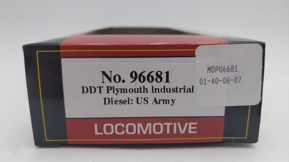 Model Power 96681 HO United States Army DDT Plymouth Diesel Locomotive #70 EX/Box