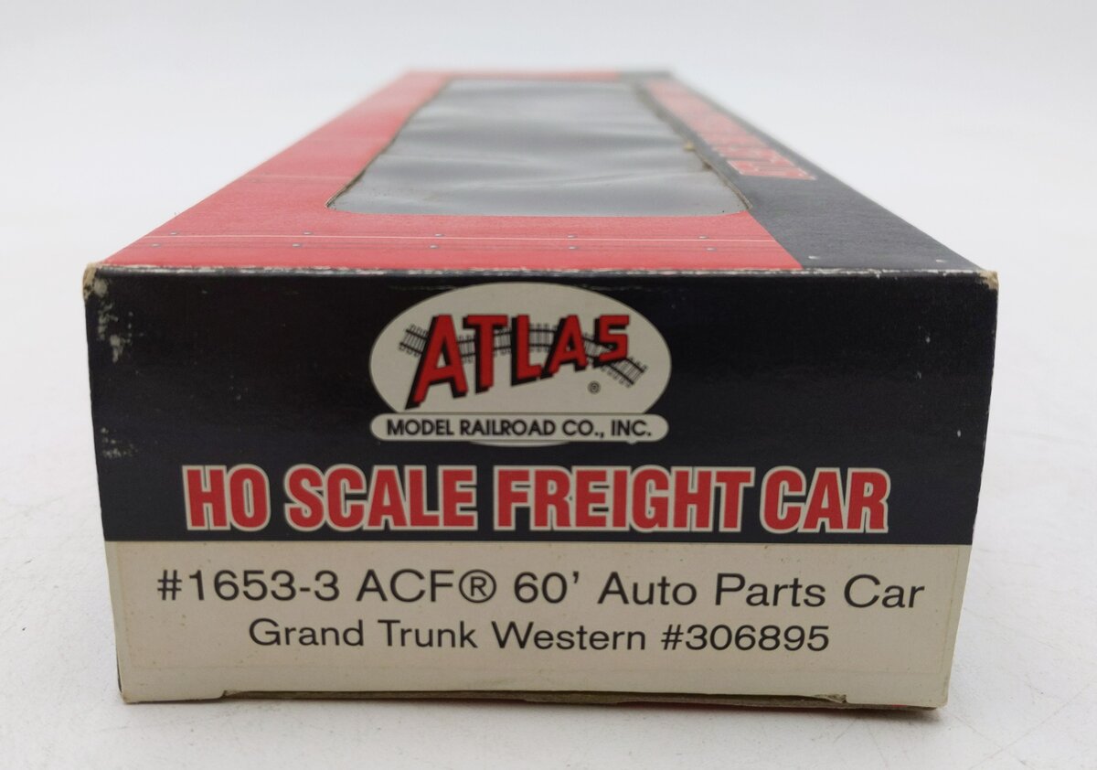 Atlas 1653-3 HO Scale Grand Trunk Western ACF 60' Auto Parts Car #306895 LN/Box