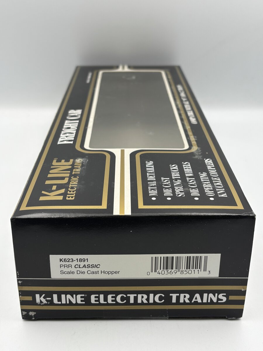 K-Line K623-1891 O Gauge Pennsylvania Railroad Die-Cast 4-Bay Hopper #6231891 LN/Box