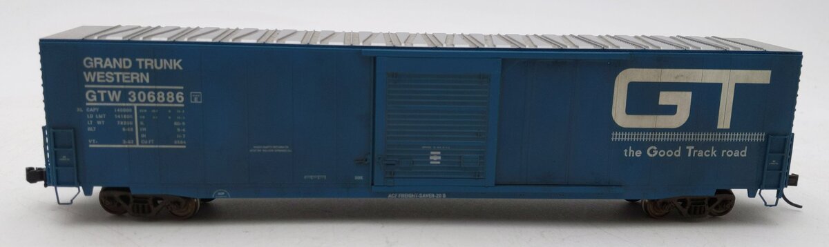 Atlas 1653-2 HO Grand Trunk Western ACF 60' Auto Parts Car #306886 Weathered/Box