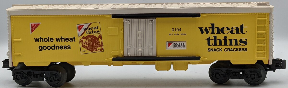 Lionel O Gauge Nabisco Wheat Thins Reefer Boxcar #0104 EX