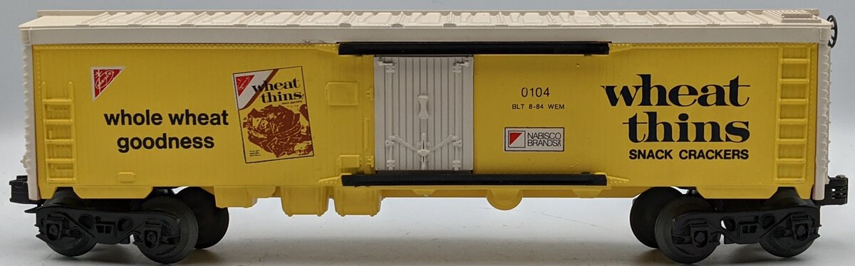 Lionel O Gauge Nabisco Wheat Thins Reefer Boxcar #0104 EX