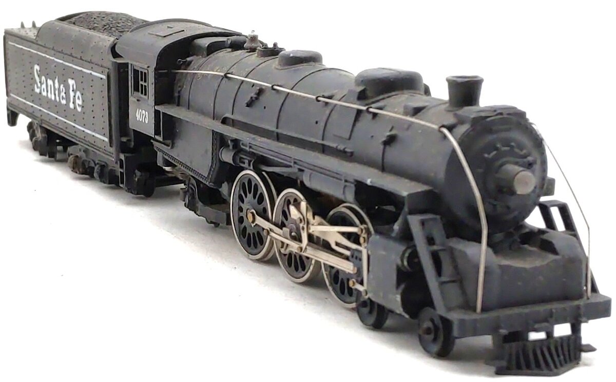 Mantua 311-01 HO Santa Fe 4-6-2 Pacific Steam Locomotive & Tender #4073 VG