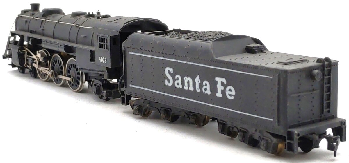 Mantua 311-01 HO Santa Fe 4-6-2 Pacific Steam Locomotive & Tender #4073 VG