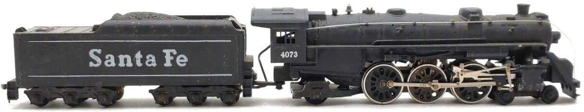 Mantua 311-01 HO Santa Fe 4-6-2 Pacific Steam Locomotive & Tender #4073 VG