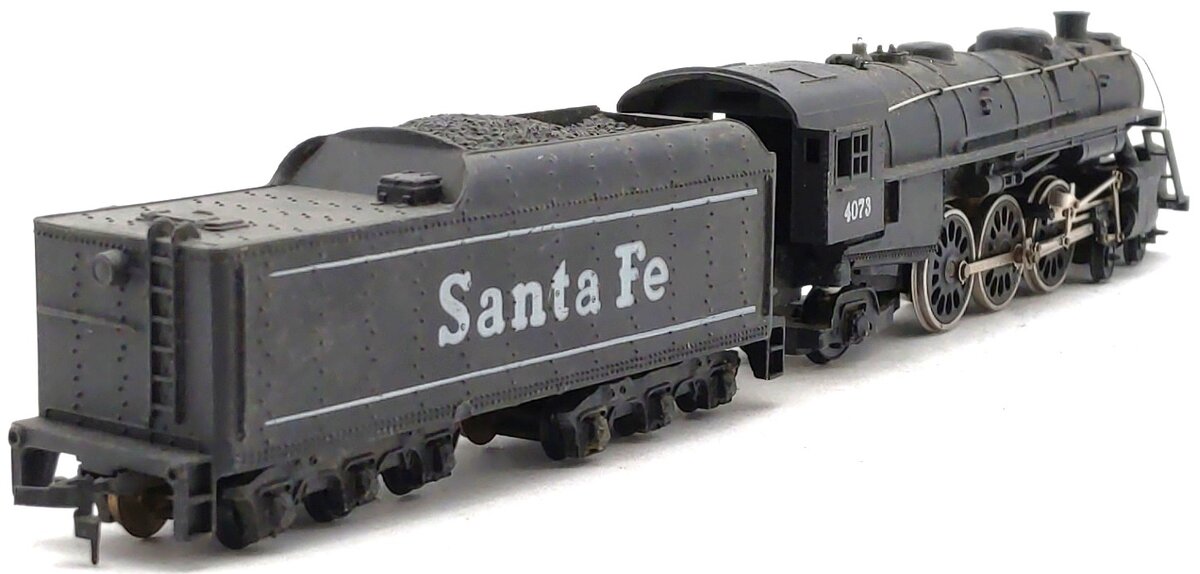 Mantua 311-01 HO Santa Fe 4-6-2 Pacific Steam Locomotive & Tender #4073 VG