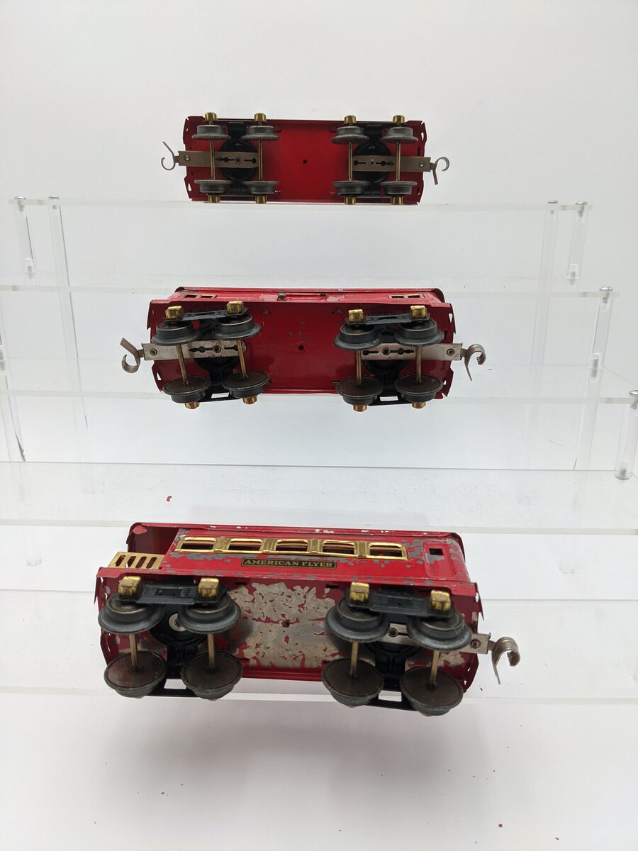 American Flyer O Prewar Tinplate Passenger Cars [3] VG