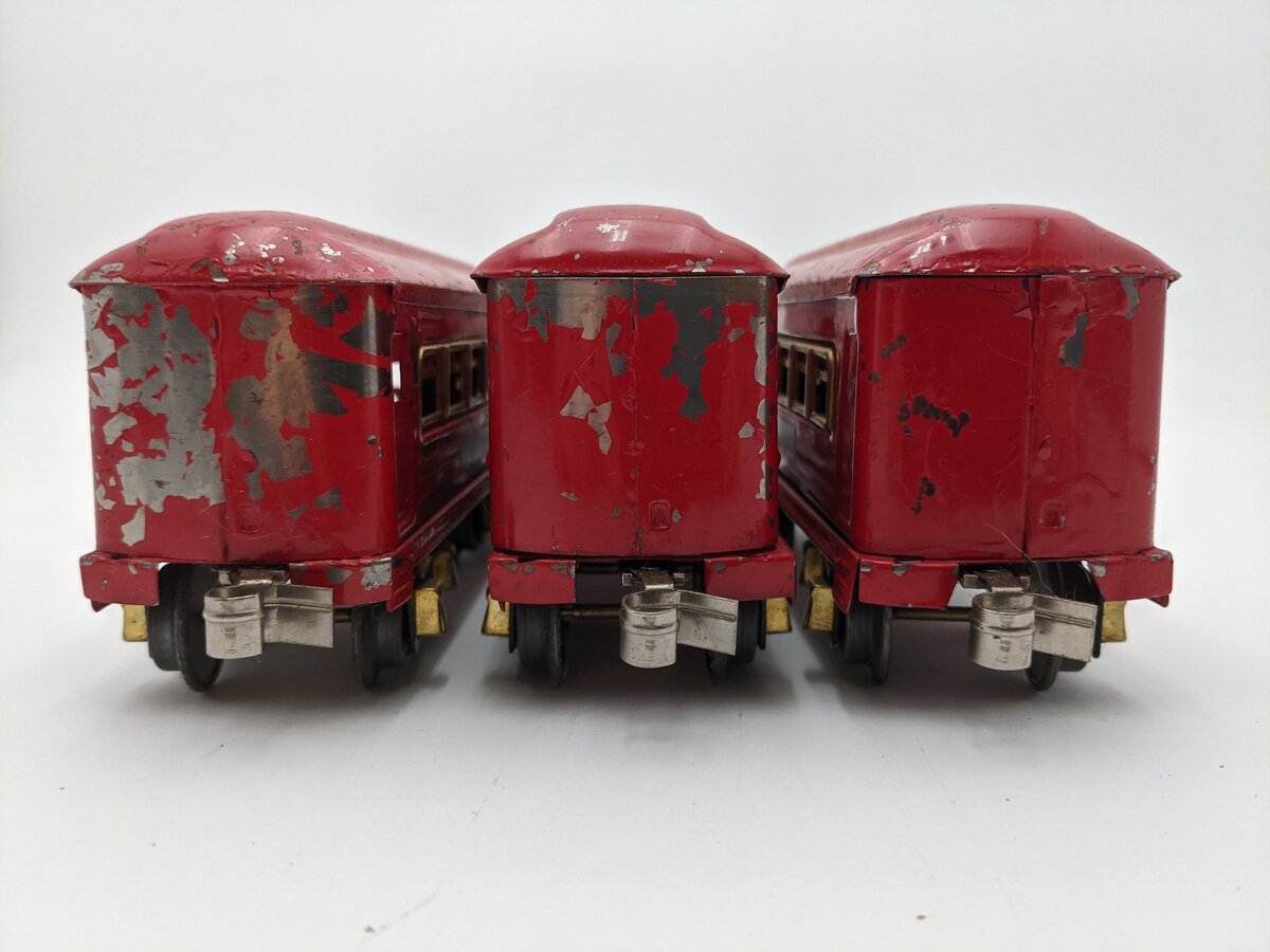 American Flyer O Prewar Tinplate Passenger Cars [3] VG