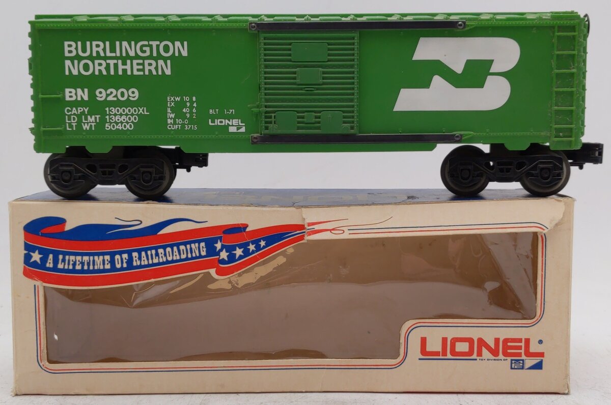 Lionel 6-9209 O Gauge Burlington Northern Boxcar VG/Box