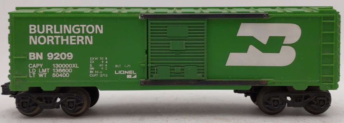 Lionel 6-9209 O Gauge Burlington Northern Boxcar VG/Box