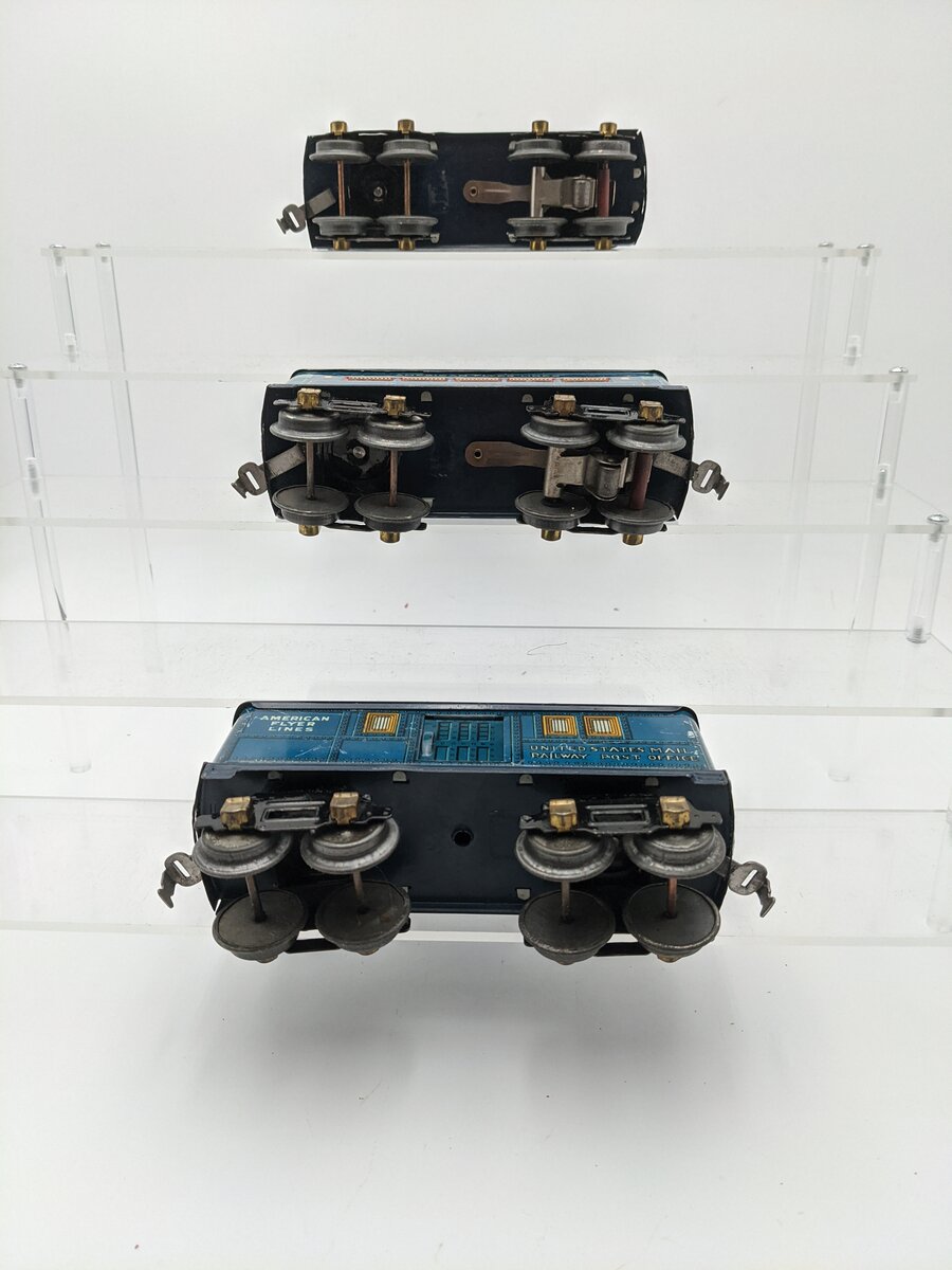 American Flyer 3013 O Prewar Bluebird Set 3 Passenger Cars Only [3] VG
