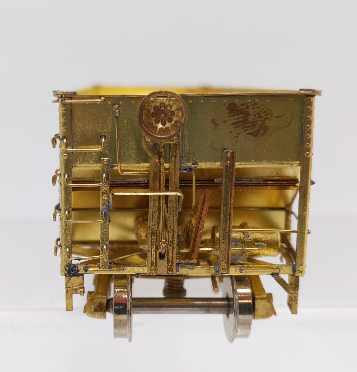 Overland 3051 HO BRASS C&O H-6 2-Bay Hopper - Unpainted EX/Box