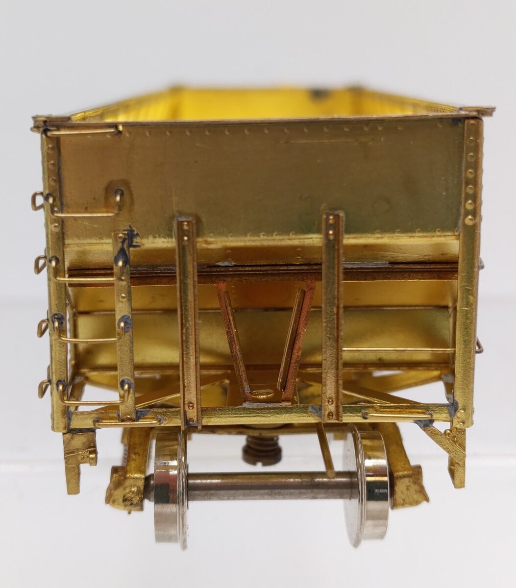 Overland 3051 HO BRASS C&O H-6 2-Bay Hopper - Unpainted EX/Box