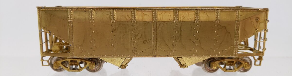 Overland 3051 HO BRASS C&O H-6 2-Bay Hopper - Unpainted EX/Box