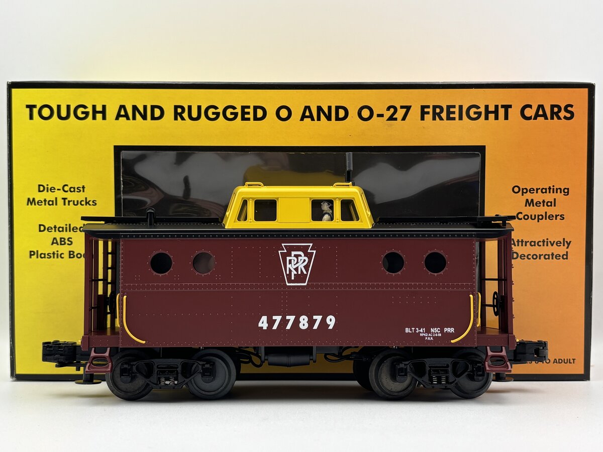 MTH 30-7730 O Gauge Pennsylvania N5C Porthole Illuminated Caboose #477879 EX/Box