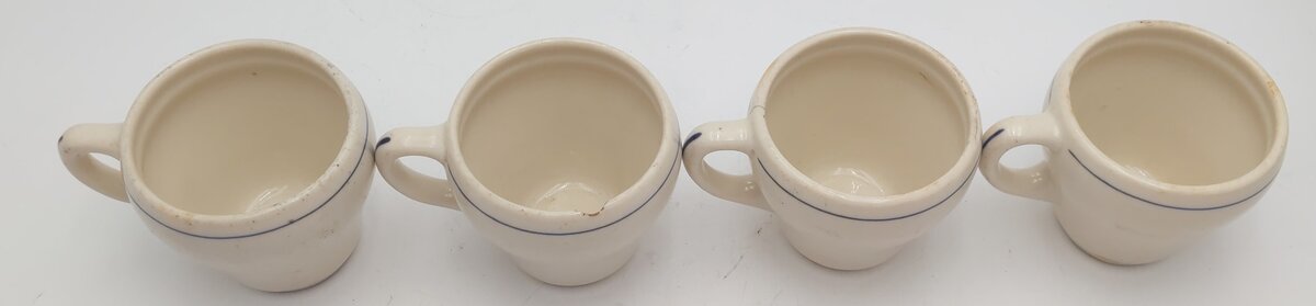 Syracuse China Rio Grande Prospector Pattern Tapered Coffee Cups (Set of 4)