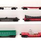 Lionel O Gauge Assorted Freight Cars: 6424, 6142, 6825, 6801 [6] VG