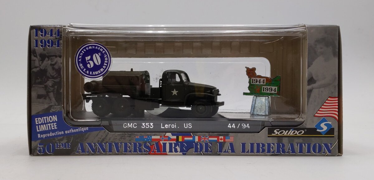 Solido 1:43 50th Anniv. Liberation of France Limited Ed. GMC 353 Leroi US 44\94 NIB