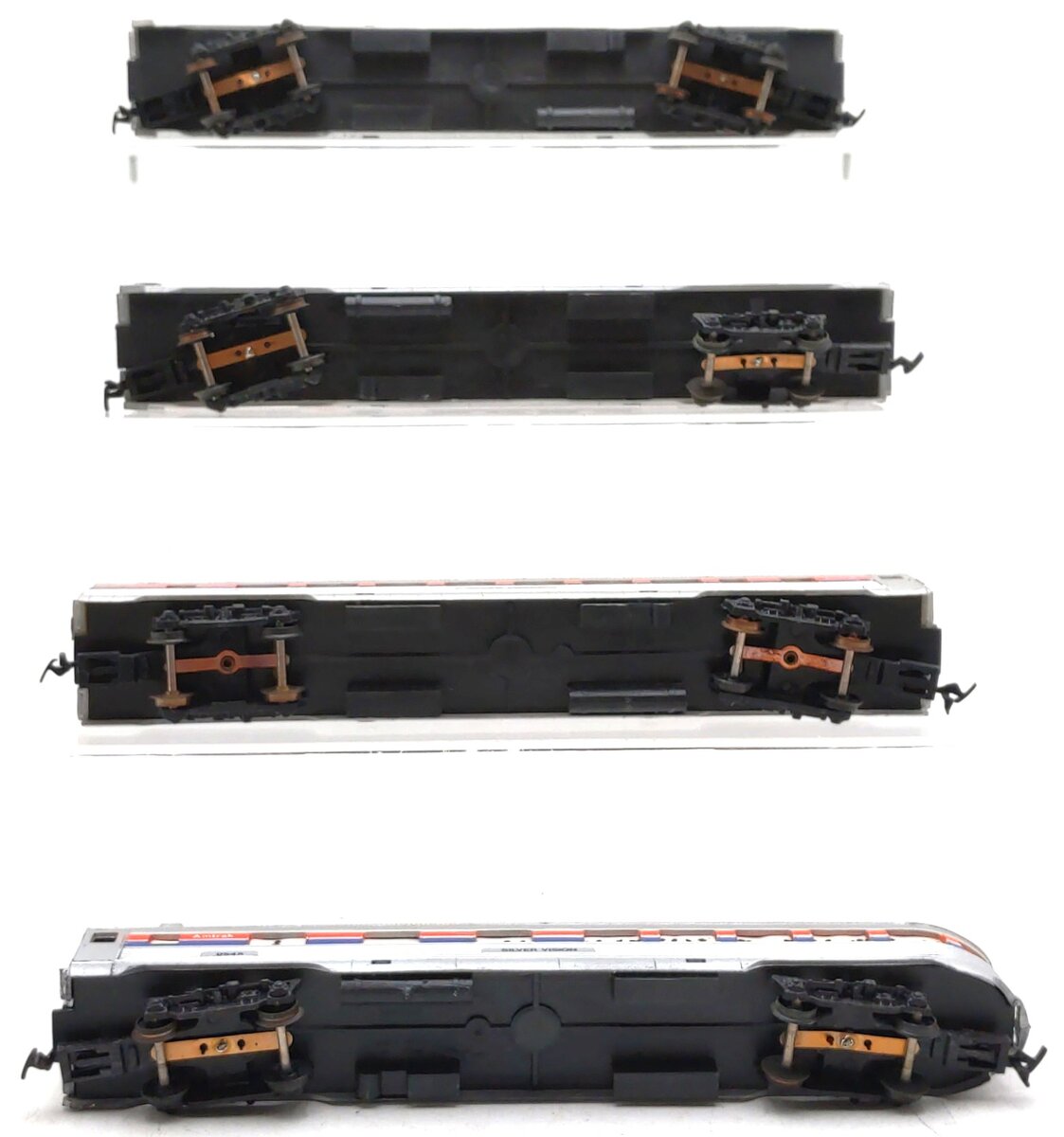 Life Like HO Scale Amtrak Passenger Cars: 9301, 9451, 9545 [4] EX