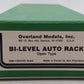 Overland OMI-1354 HO BRASS BI-Level Auto Rack (Open Type) NIB