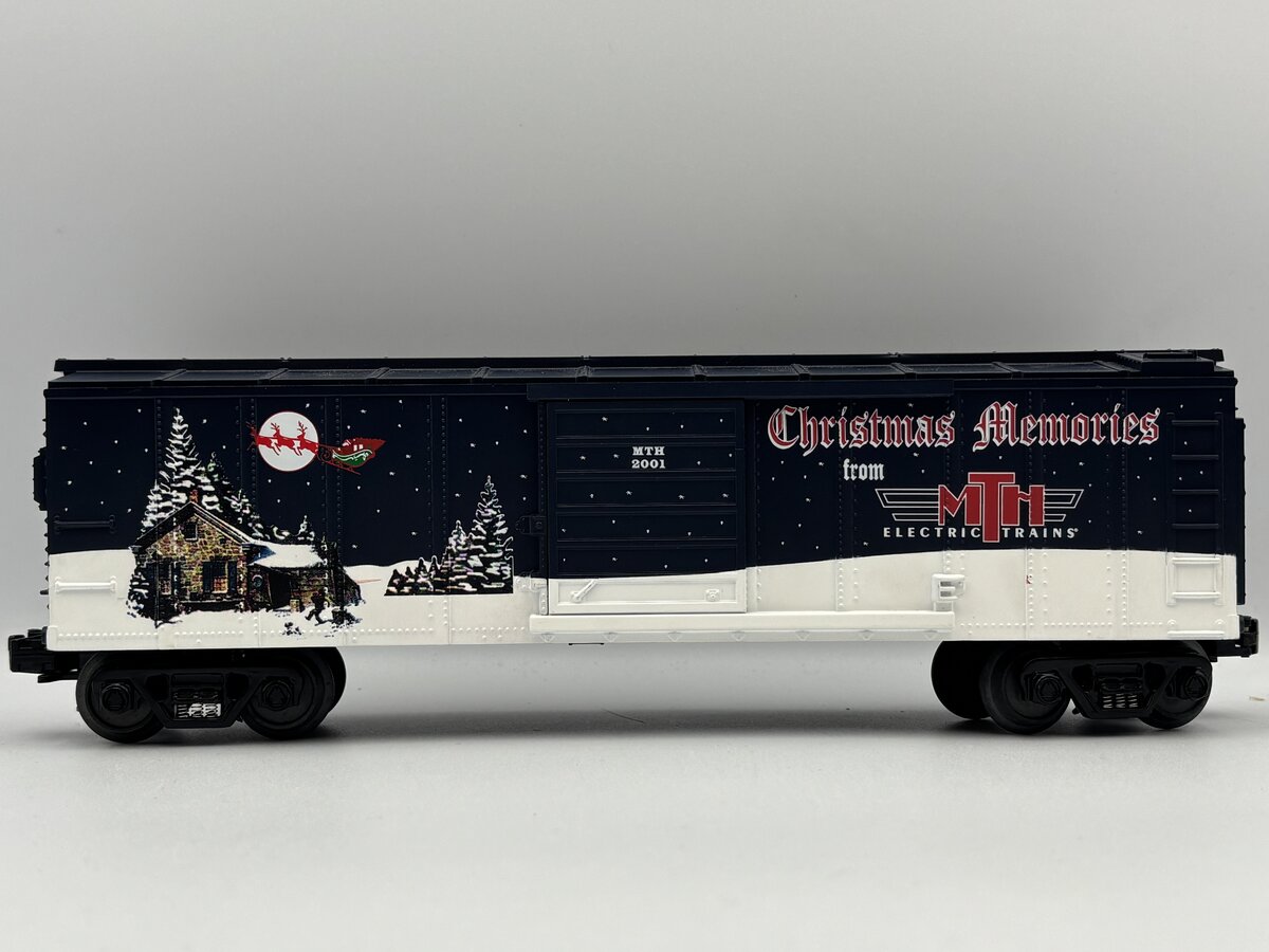 MTH 30-7489 O Gauge 2001 Holiday Box Car EX/Box