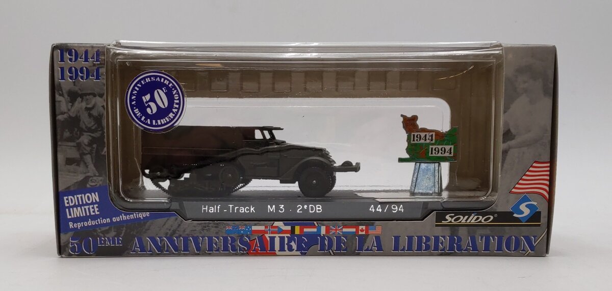 Solido 1:43 50th Anniv Liberation of France Limited Ed. Half Track M3 2'DB 44\94 NIB