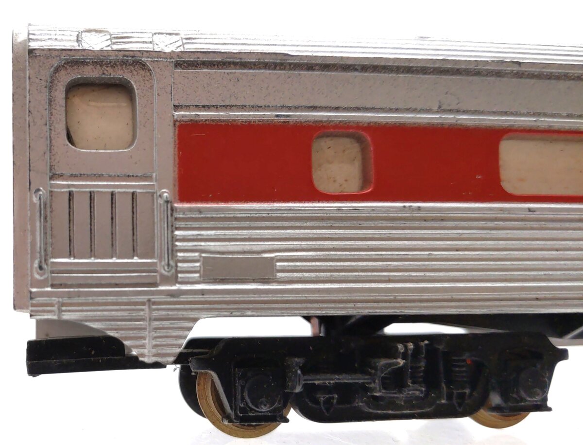Tyco HO Scale Santa Fe Passenger Cars: Coach, Observation [3] VG