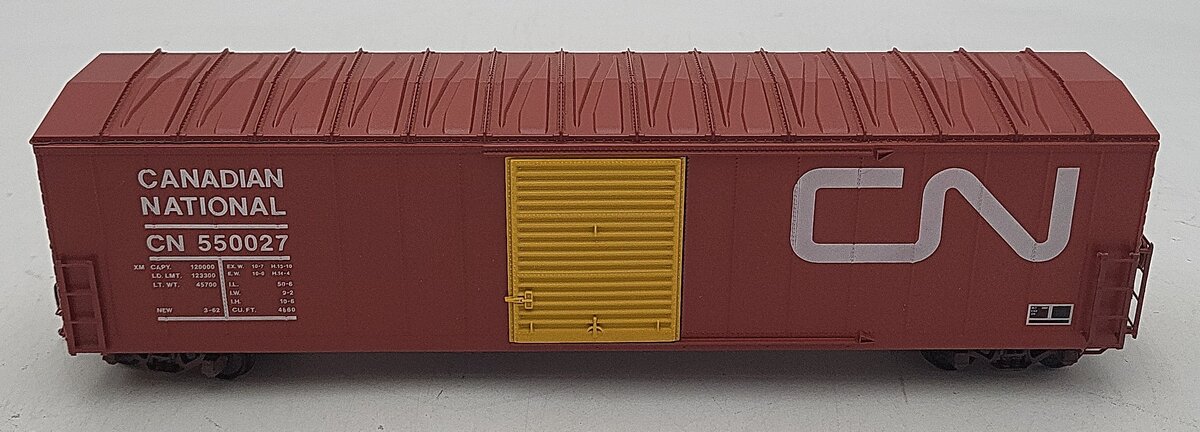 Pacific Rail S Scale Canadian National 50' SGL DR Boxcar #550027 EX/Box