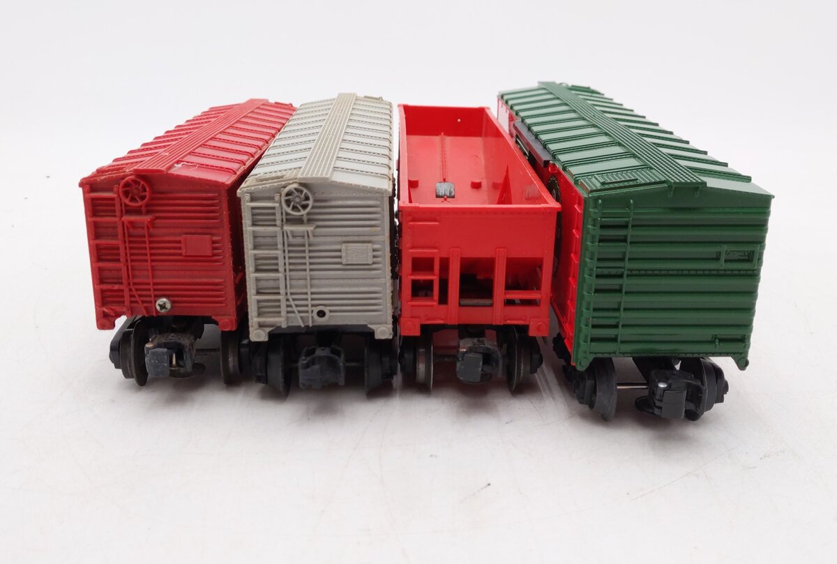 Lionel O Gauge Assorted Freight Cars: 6014, 6076, 9043, 23152 [4] VG