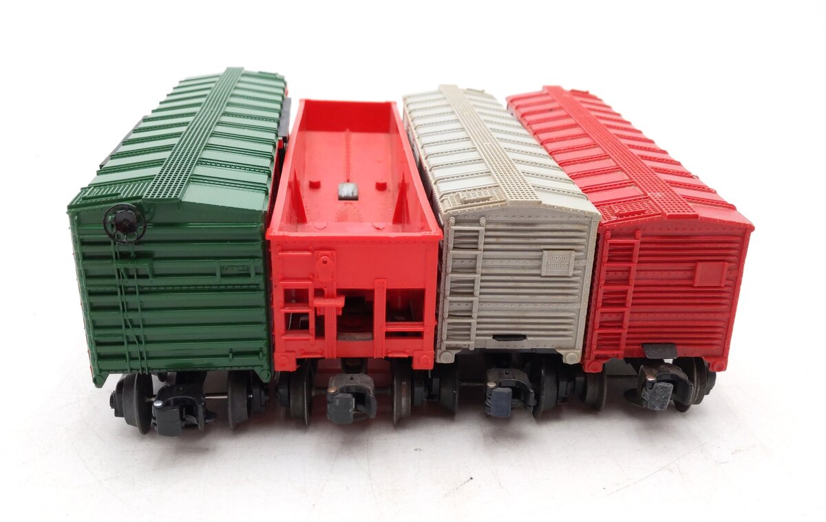 Lionel O Gauge Assorted Freight Cars: 6014, 6076, 9043, 23152 [4] VG