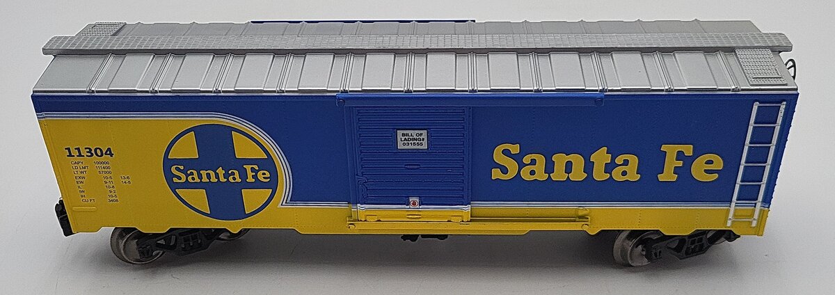 Menards 279-4250 O Gauge Santa Fe Blue Boxcar #11304 LN/Box