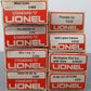 Lionel Assorted O Gauge MPC Freight Cars [8] EX/Box