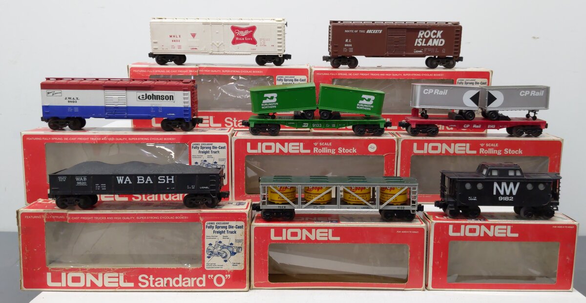 Lionel Assorted O Gauge MPC Freight Cars [8] EX/Box