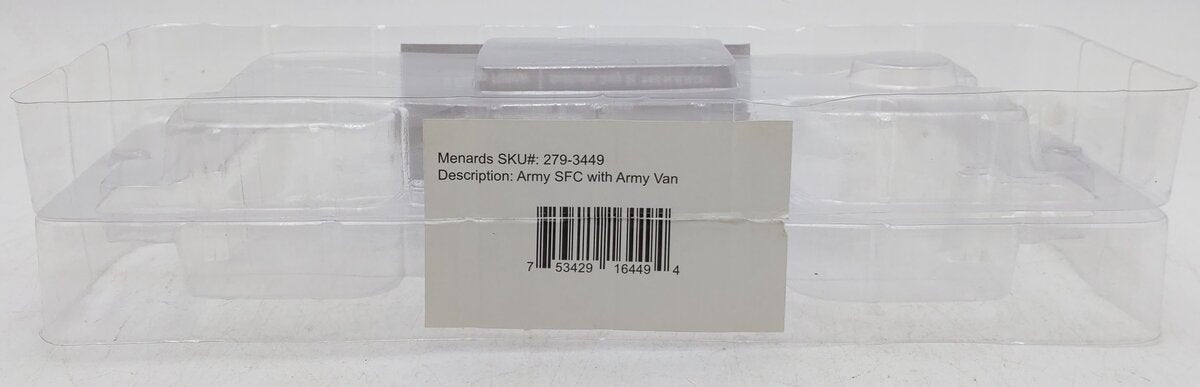 Menards 279-3449 O Gauge Army Flatcar with Military Van #4032 EX/Box