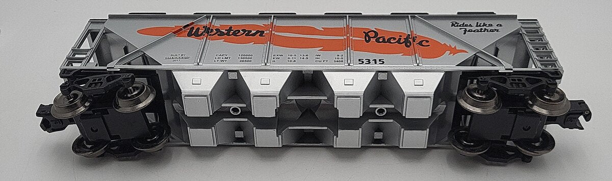 Menards 279-3875 O Gauge Western Pacific Covered Hopper Car LN/Box