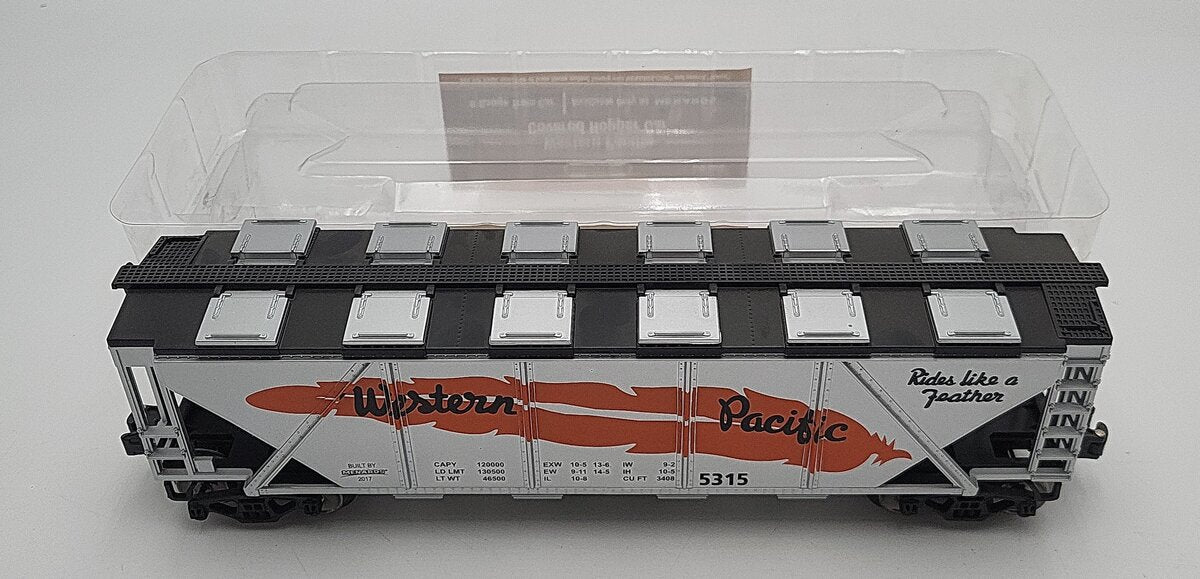 Menards 279-3875 O Gauge Western Pacific Covered Hopper Car LN/Box