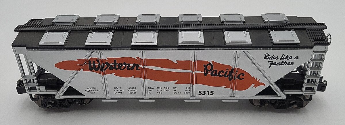 Menards 279-3875 O Gauge Western Pacific Covered Hopper Car LN/Box