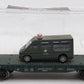 Menards 279-3449 O Gauge Army Flatcar with Military Van #6552 EX/Box