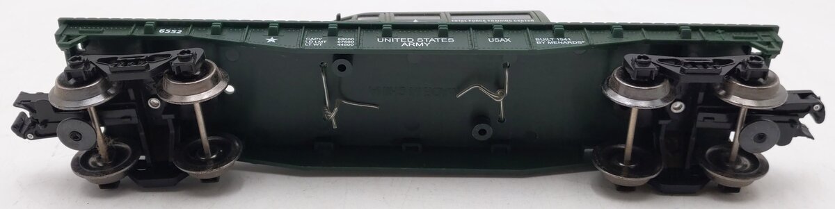 Menards 279-3449 O Gauge Army Flatcar with Military Van #6552 EX/Box