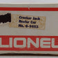 Lionel 6-9853 O Gauge Cracker Jack Billboard Reefer Car VG/Box
