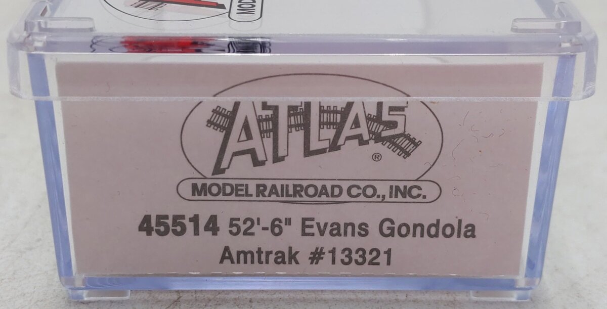 Atlas 45514 N Scale Amtrak Evans Gondola #13321