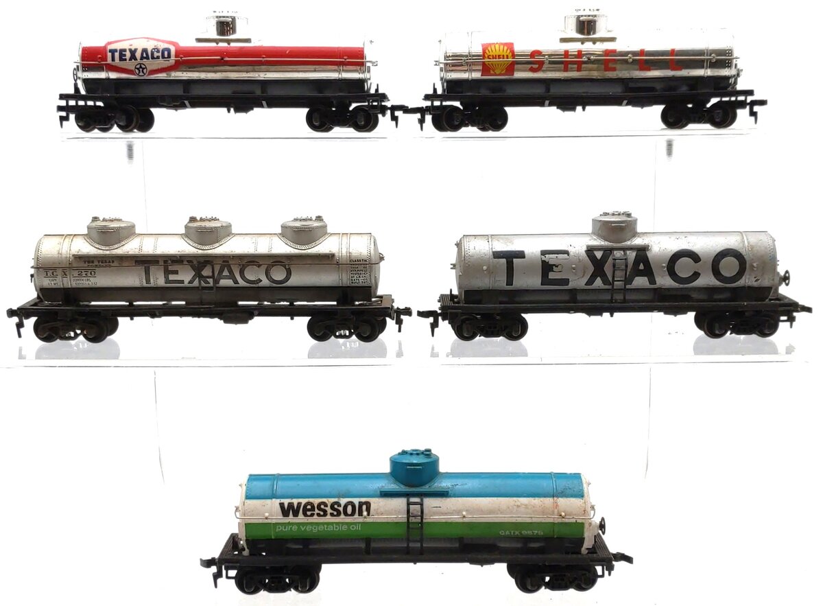 Tyco Assorted HO Scale Tank Freight Cars [5] VG