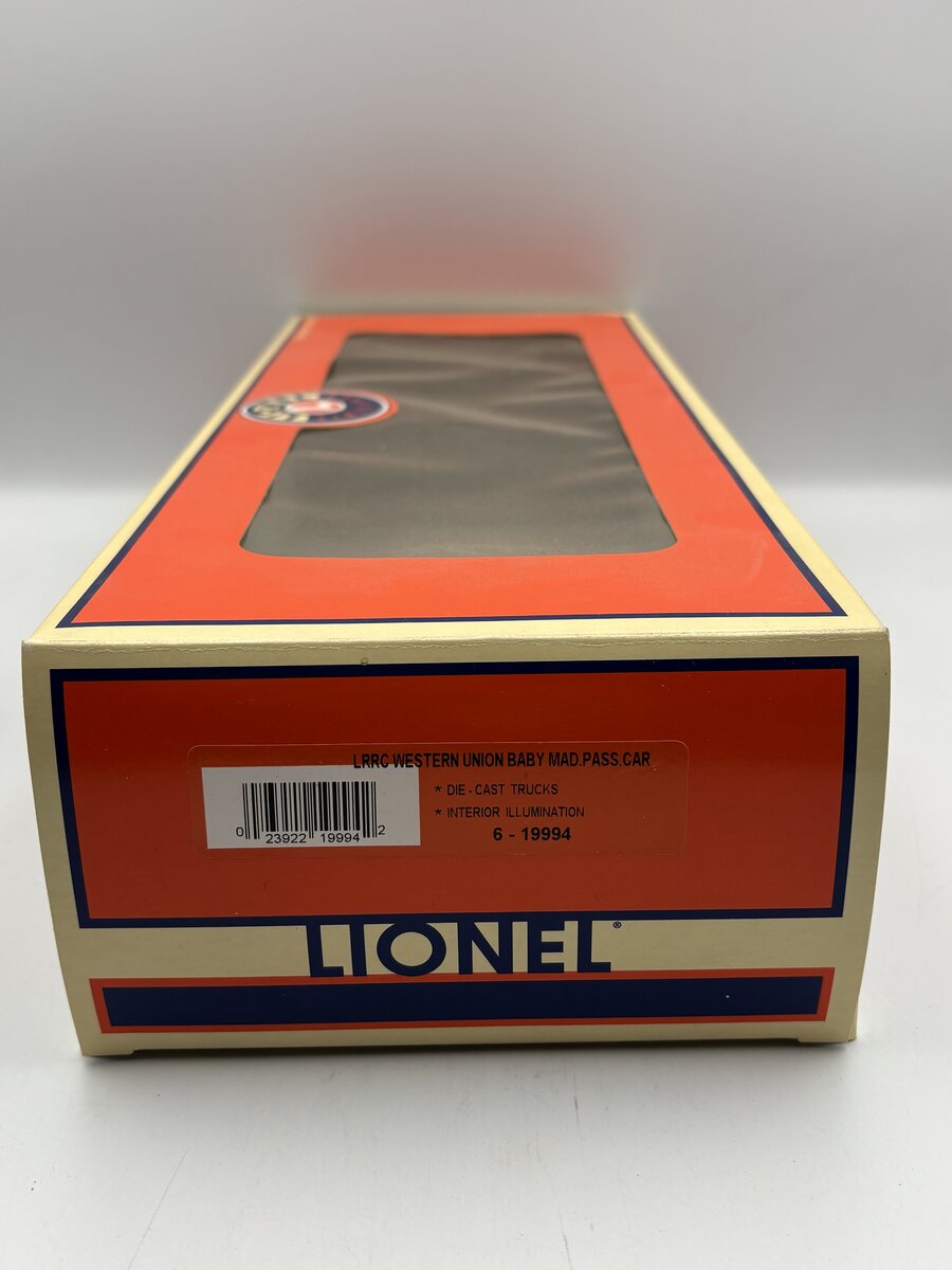 Lionel 6-19994 O LRRC Western Union Telegraph Baby Madison Passenger Car #1307 EX/Box