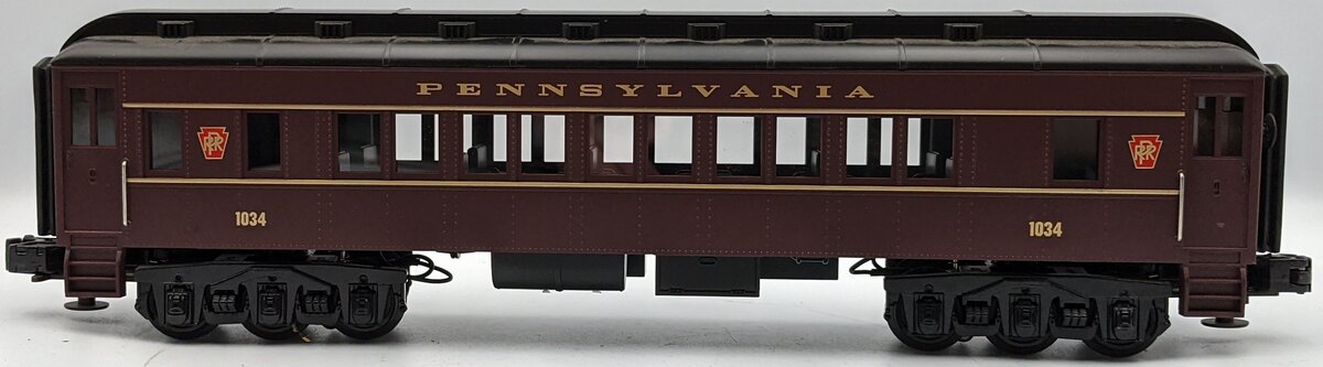 MTH 30-6237 O Gauge Pennsylvania Madison Coach Car #1034 LN/Box
