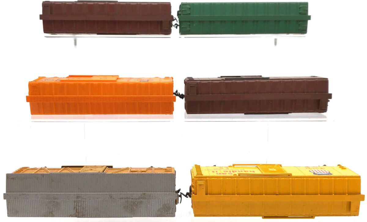 Tyco & Other HO Scale Assorted Freight Cars [6] VG