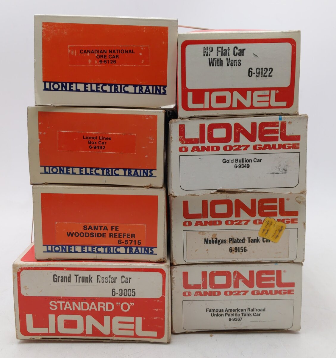 Lionel Assorted O Gauge MPC Freight Cars [8] VG/Box